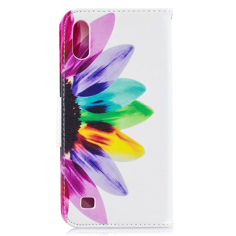 Housse Samsung Galaxy A10 Fleur Aquarelle