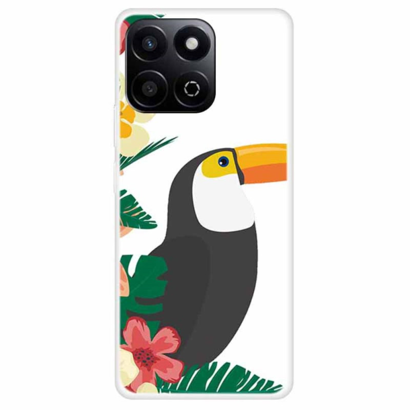 Coque Honor X7c 5G / 4G / 200 Smart 5G Motif Feuilles et Oiseaux