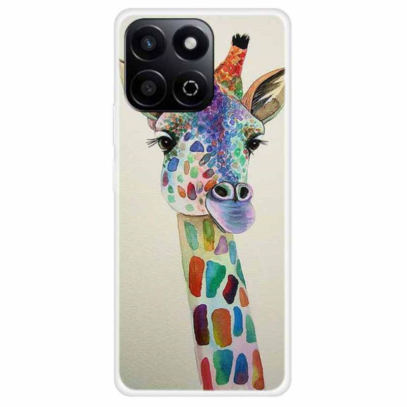 Coque Honor X7c 4G / 200 Smart 5G Girafe Colorée