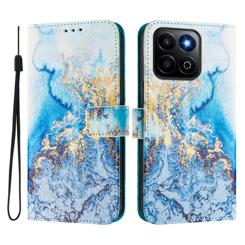 Housse Honor X7c 5G / 4G / 200 Smart 5G Motif Marbre Océan