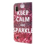 Housse Samsung Galaxy A10 Keep Calm and Sparkle