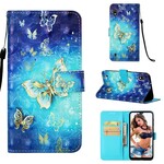 Housse Samsung Galaxy A10 Papillons Dorés Housse Samsung Galaxy A10 Papillons Dorés