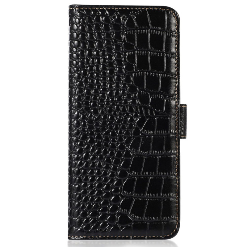 Housse Honor X7a 4G Cuir Texture Crocodile