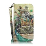 Housse Huawei P Smart Z Animaux Safari à Lanière Housse Huawei P Smart Z Animaux Safari à Lanière
