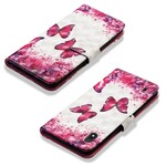 Housse Samsung Galaxy A10 Papillons Rouges Housse Samsung Galaxy A10 Papillons Rouges