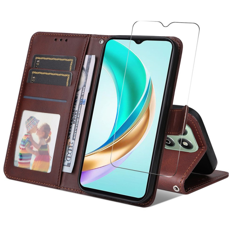 Housse Honor X6c 4G / X6b 4G / X5b Plus Simili Cuir avec Protecteur Écran