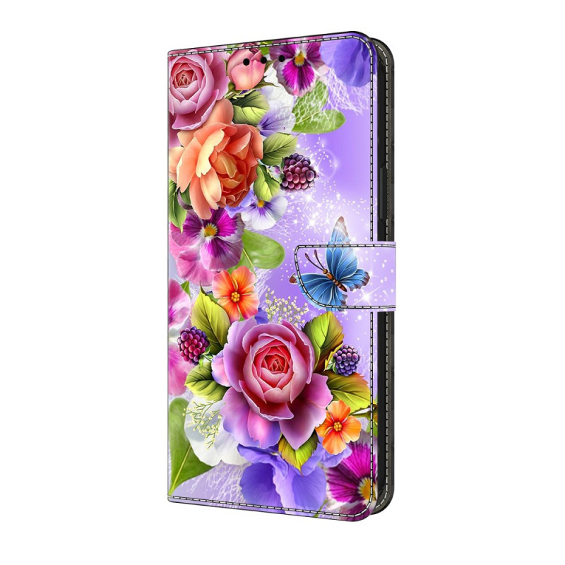 Housse Honor X6c 4G Motif Fleurs