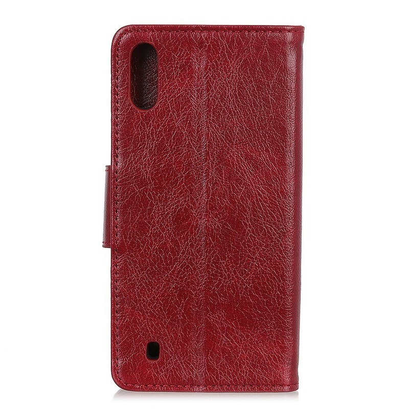 Housse Samsung Galaxy A10 Effet Cuir Brillant Chic