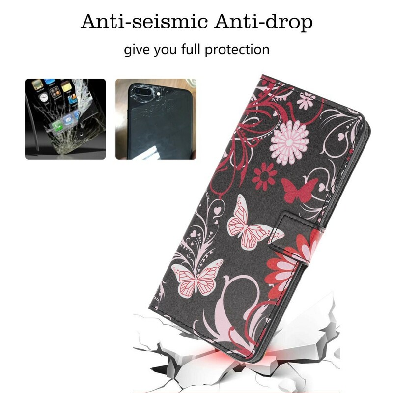 Housse Huawei P Smart Z Papillons et Fleurs Housse Huawei P Smart Z Papillons et Fleurs