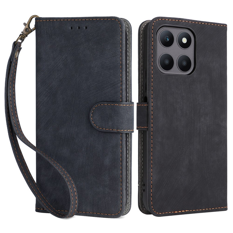 Housse Honor X6a 4G Effet Daim à Lanière (RFID)