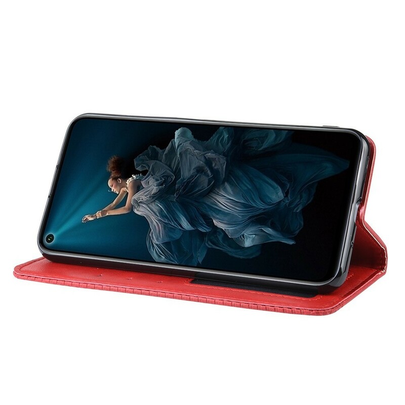 Flip Cover Honor 20 Effet Cuir Vintage Stylisé Flip Cover Honor 20 Effet Cuir Vintage Stylisé
