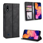 Flip Cover iSamsung Galaxy A10 Effet Cuir Vintage Stylisé