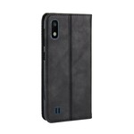 Flip Cover iSamsung Galaxy A10 Effet Cuir Vintage Stylisé Flip Cover iSamsung Galaxy A10 Effet Cuir Vintage Stylisé