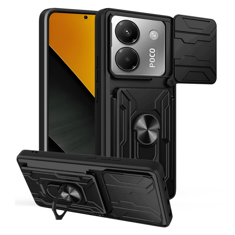 Coque Poco M7 Pro 5G Béquille et Protection Caméra Coulissante