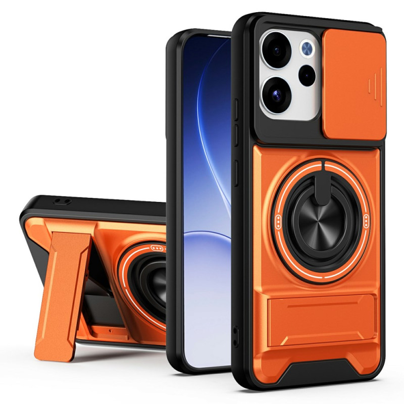 Coque Oppo Reno 15 F 5G Magnétique avec Anneau Support et Protection Caméra Coulissante