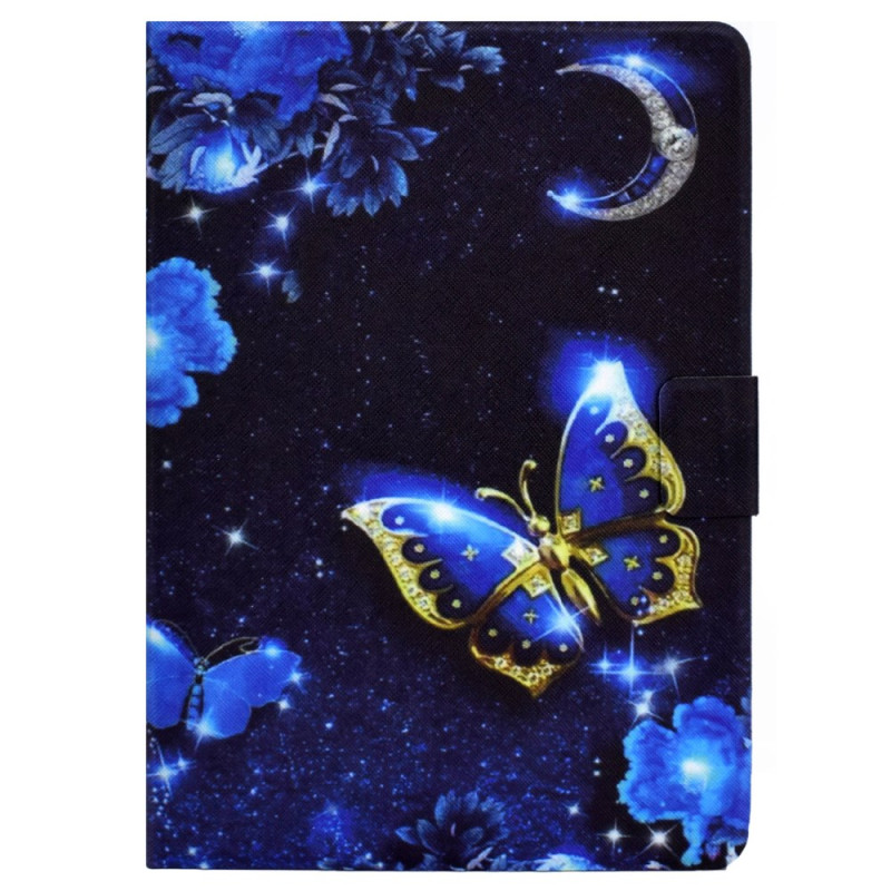 Housse Lenovo Tab M11 / K11 (11") - TB330 / TB331 Papillon Bleu et Or