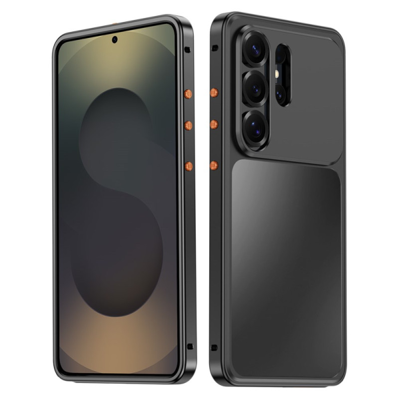 Coque Samsung Galaxy S26 Ultra Magnétique avec Cadre Métal et Boucle Pop-Up