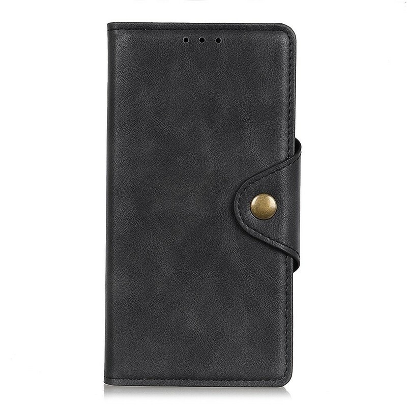 Housse Huawei P Smart Z Simili Cuir Bouton Housse Huawei P Smart Z Simili Cuir Bouton