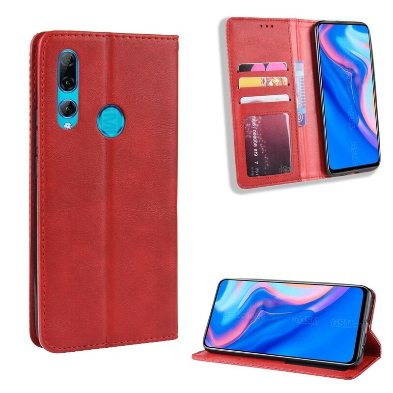 Flip Cover Huawei P Smart Z Effet Cuir Vintage Stylisé Flip Cover Huawei P Smart Z Effet Cuir Vintage Stylisé