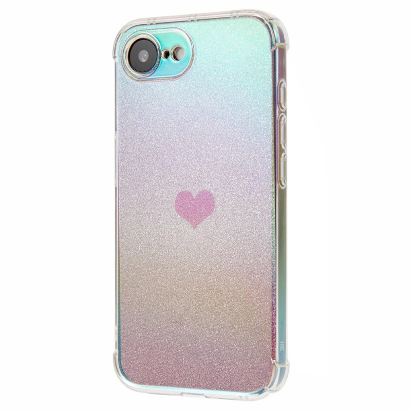 Coque iPhone 17E / 16E Motif Cœur Pailleté
