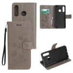 Housse Huawei P Smart Z Papillons Et Fleurs À Lanière Housse Huawei P Smart Z Papillons Et Fleurs À Lanière