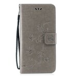 Housse Huawei P Smart Z Papillons Et Fleurs À Lanière Housse Huawei P Smart Z Papillons Et Fleurs À Lanière