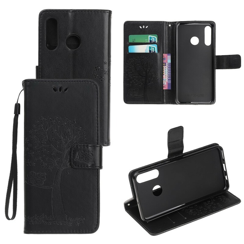 Housse Huawei P Smart Z Arbre et Hiboux à Lanière Housse Huawei P Smart Z Arbre et Hiboux à Lanière