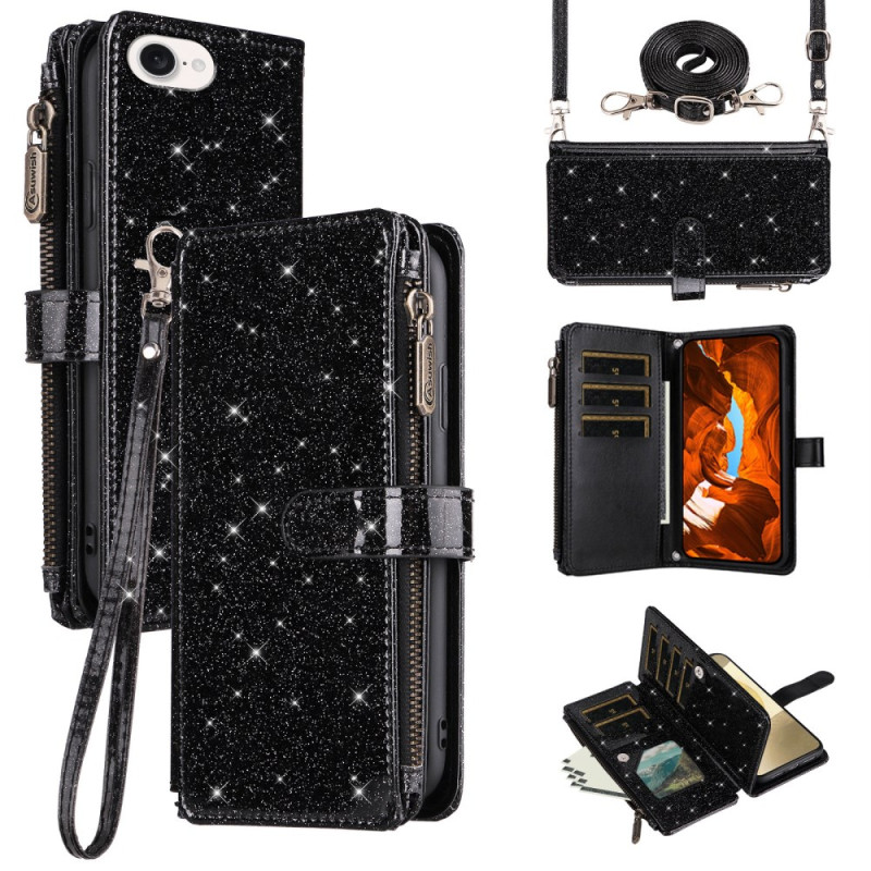 Housse iPhone 17E / 16E Portefeuille 10 Porte-Cartes