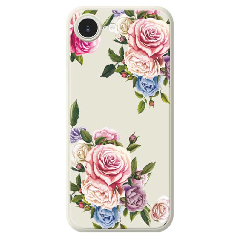 Coque iPhone 17E / 16E Bords Droits Pivoines