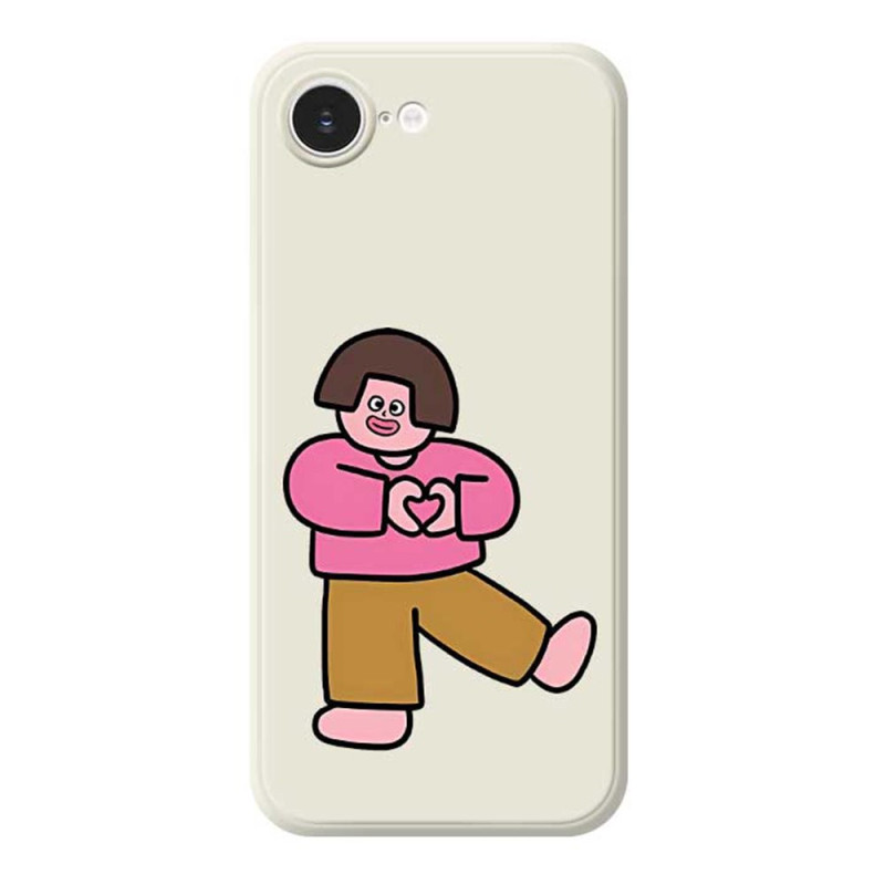 Coque iPhone 17E / 16E Bord Droit Love Girl