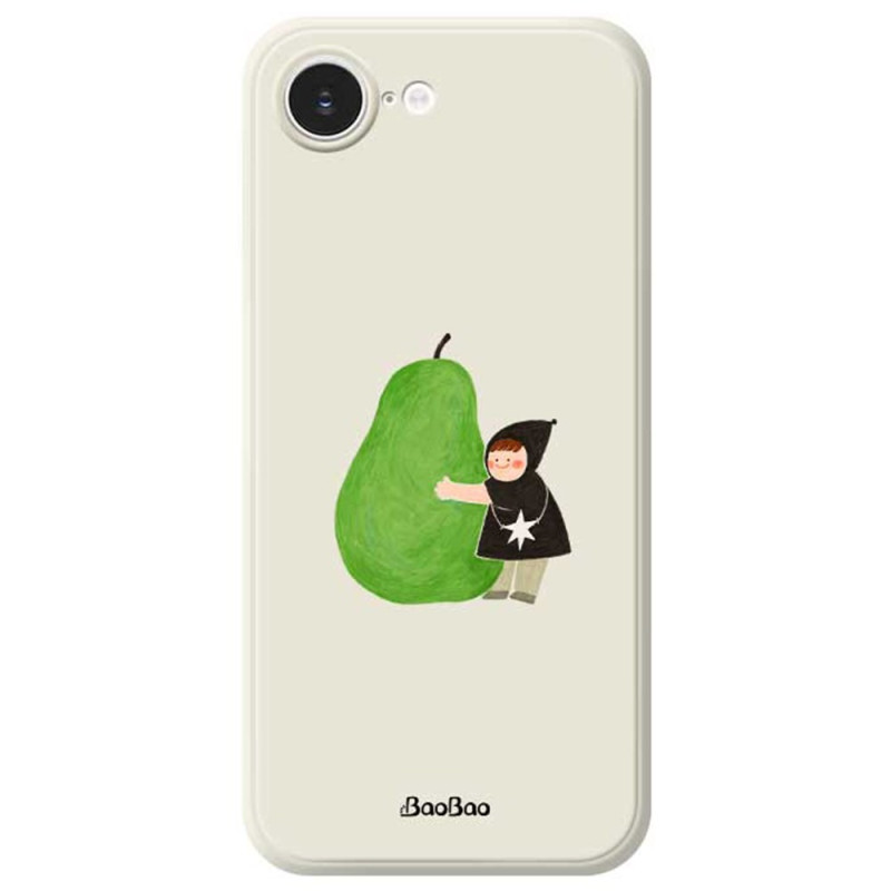 Coque iPhone 17E / 16E Bord Droit Poire Verte