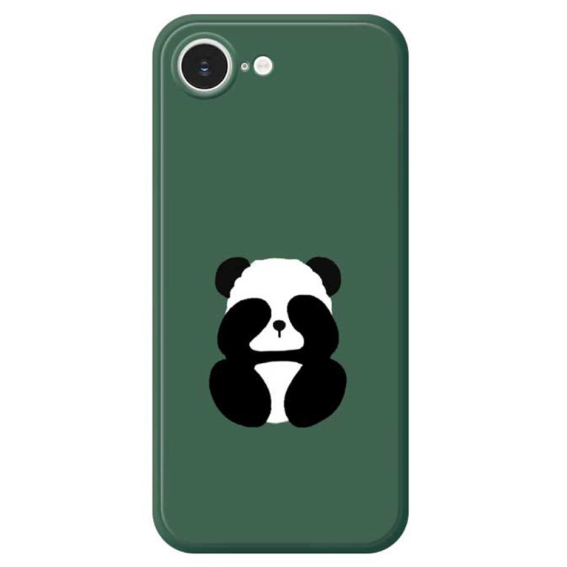 Coque iPhone 17E / 16E Bord Droit Panda aux Yeux Bandés