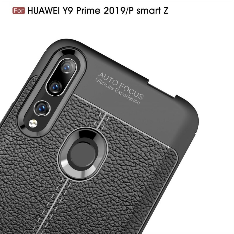 Coque Huawei P Smart Z Effet Cuir Litchi Double Line Coque Huawei P Smart Z Effet Cuir Litchi Double Line