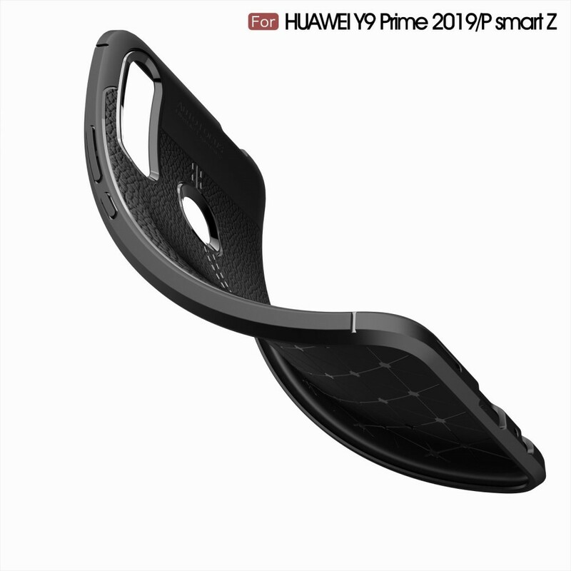 Coque Huawei P Smart Z Effet Cuir Litchi Double Line Coque Huawei P Smart Z Effet Cuir Litchi Double Line