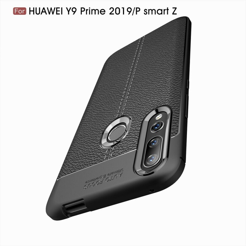 Coque Huawei P Smart Z Effet Cuir Litchi Double Line Coque Huawei P Smart Z Effet Cuir Litchi Double Line