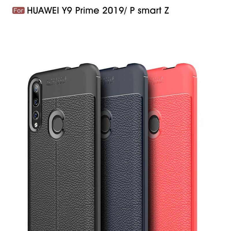 Coque Huawei P Smart Z Effet Cuir Litchi Double Line Coque Huawei P Smart Z Effet Cuir Litchi Double Line