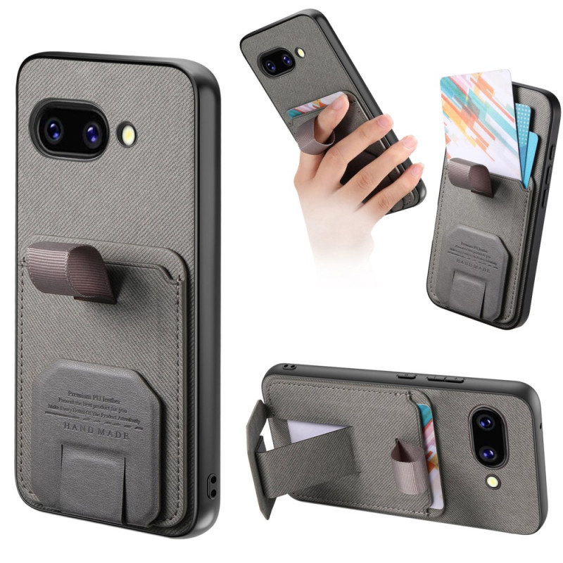 Coque Google Pixel 10a Porte-Cartes Effet Cuir et Support