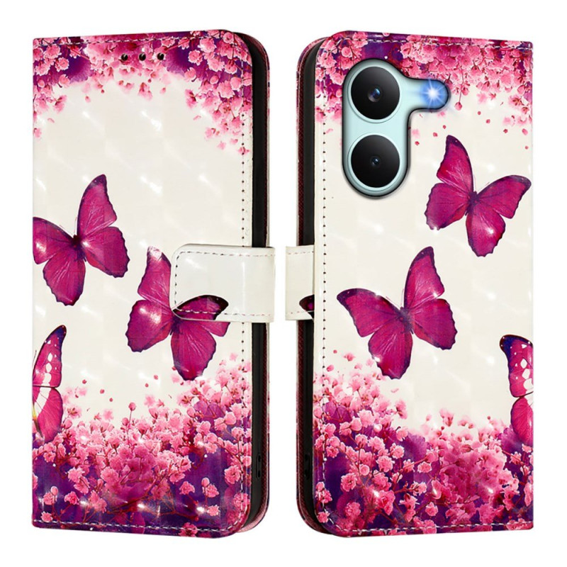 Housse Poco X8 Pro Papillons Roses