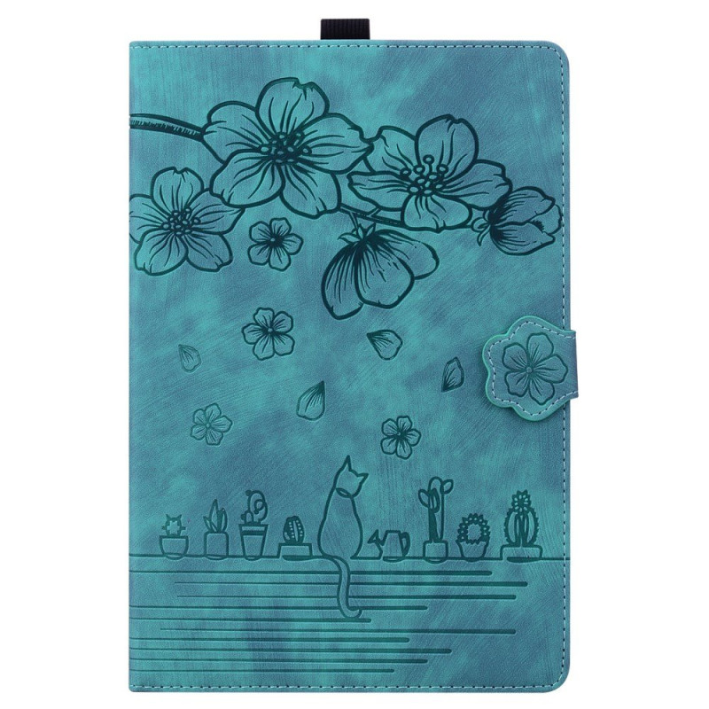 Housse  Lenovo Tab M10 (Gen 3) TB-328XU / TB-328FU Chat & Fleurs