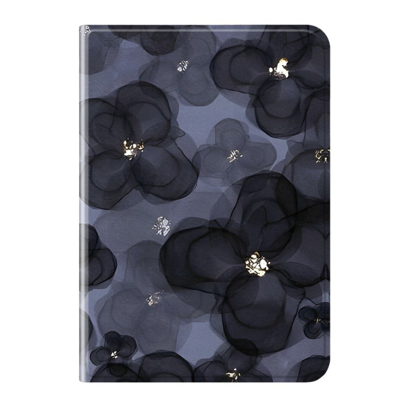 Étui Xiaomi Pad 8 / 8 Pro / 7 / 7 Pro Fleurs Bleu Encre