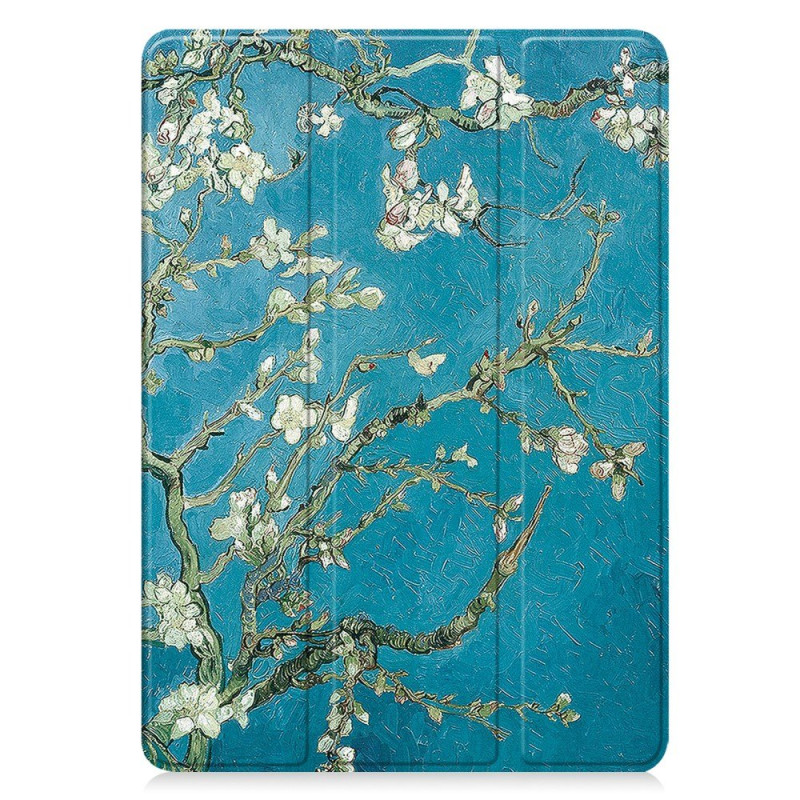 Smart Case Samsung Galaxy Tab A11 Plus / A9 Plus Porte-Stylet Fleurs d'Abricotier