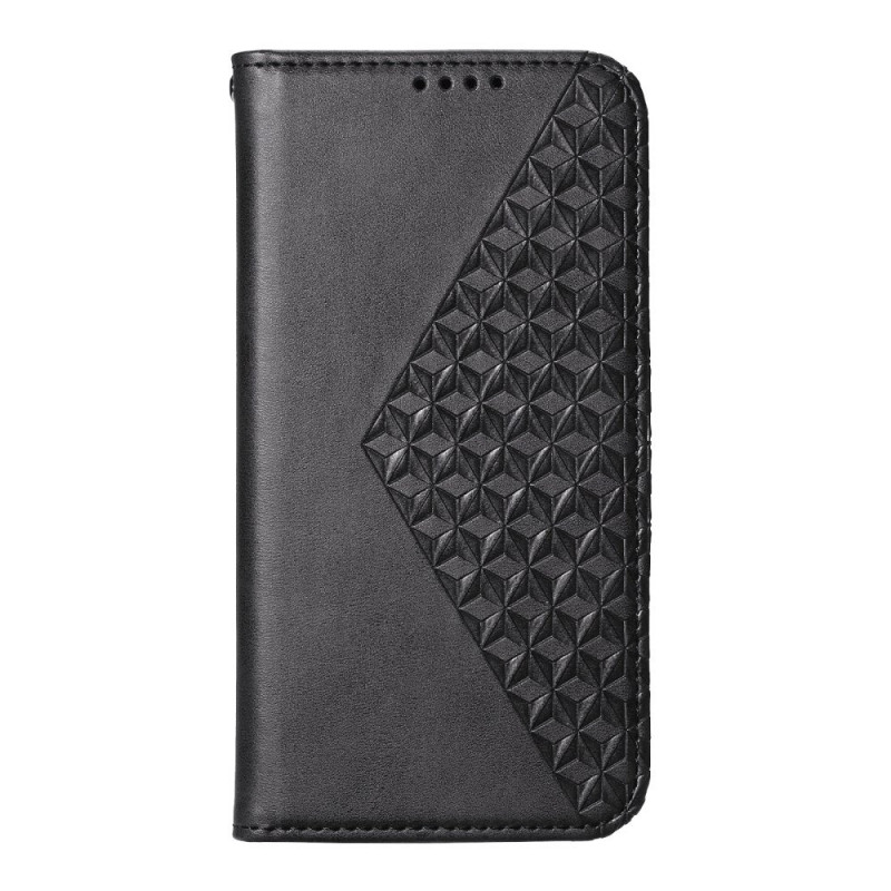 Flip Cover Poco X8 Pro 5G Motif Losanges avec Lanière