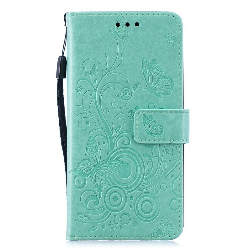 Housse Samsung Galaxy A40 Papillons en Tourbillon Housse Samsung Galaxy A40 Papillons en Tourbillon