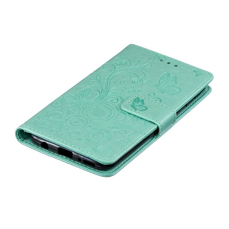 Housse Samsung Galaxy A40 Papillons en Tourbillon Housse Samsung Galaxy A40 Papillons en Tourbillon