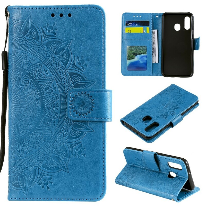 Housse Samsung Galaxy A40 Mandala Soleil Housse Samsung Galaxy A40 Mandala Soleil