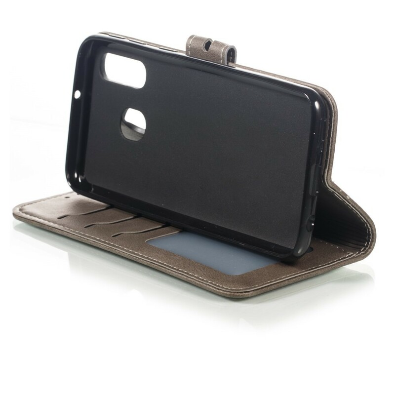 Housse Samsung Galaxy A40 Simili Cuir Chaton Housse Samsung Galaxy A40 Simili Cuir Chaton
