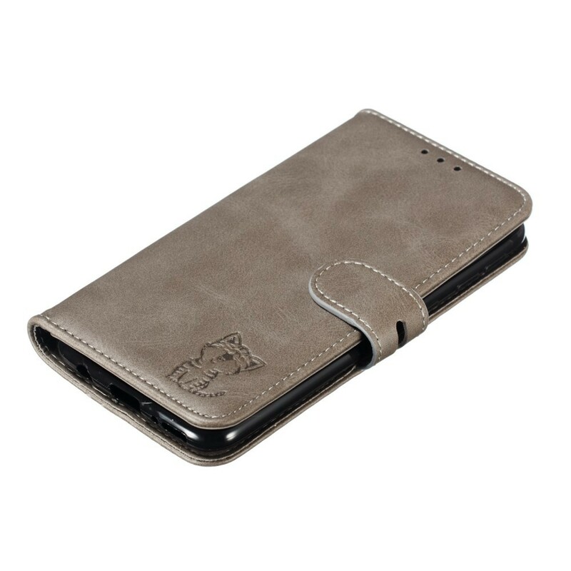Housse Samsung Galaxy A40 Simili Cuir Chaton Housse Samsung Galaxy A40 Simili Cuir Chaton