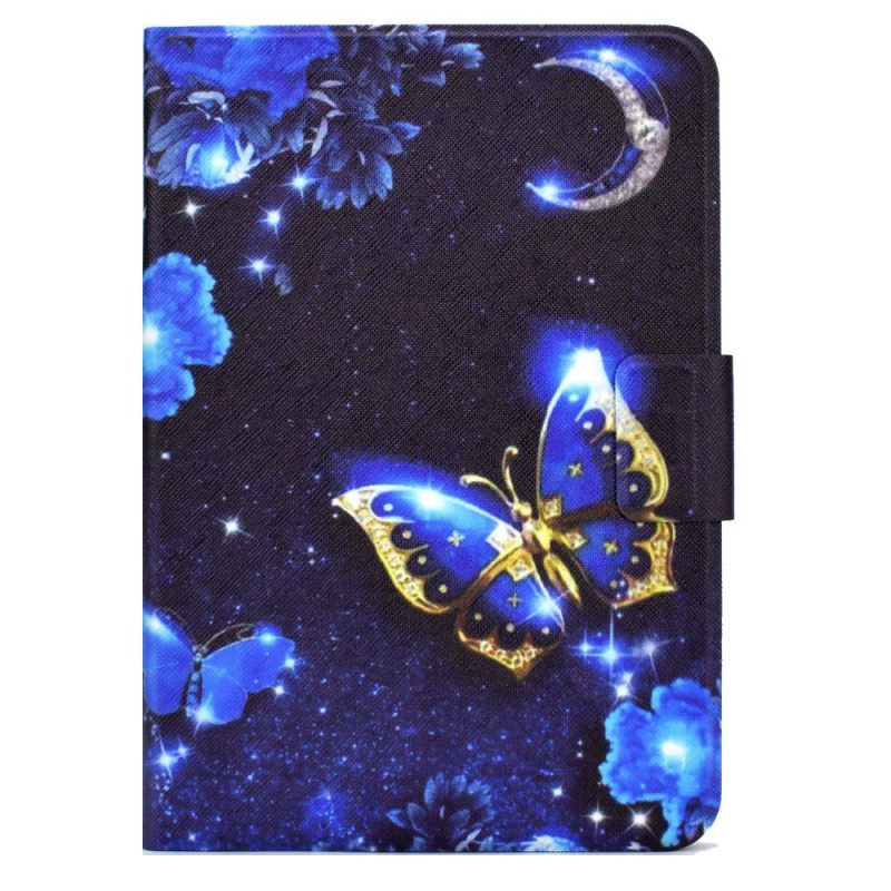 Housse Xiaomi Redmi Pad 2 Papillon Bleu et Or
