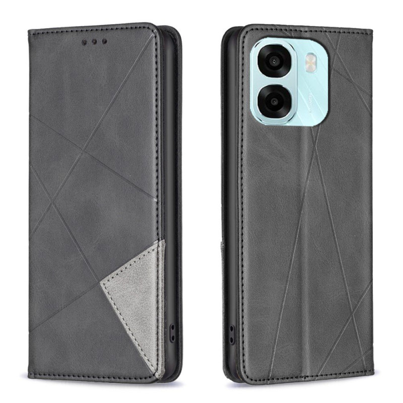 Flip Cover Oppo A6 5G / A6X 5G / 4G Portefeuille Géométrique