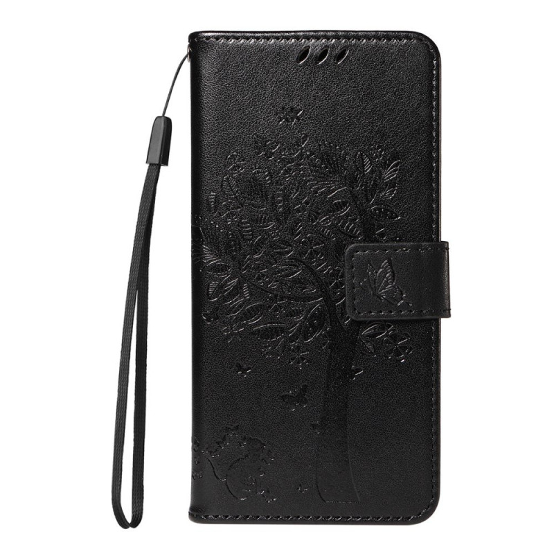Housse Oppo A6 5G / A6X 5G / 4G Chat et Arbre